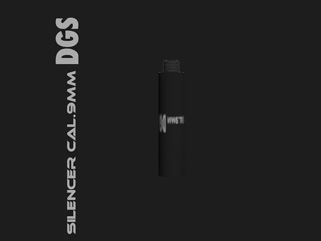 Silencer dgs slender cig Free 3D model