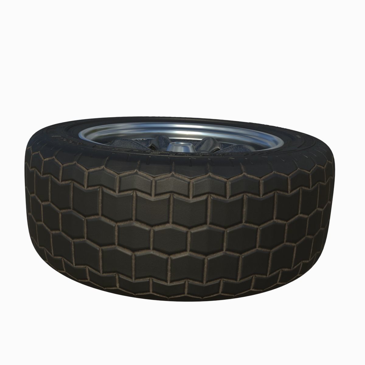 Classic wheel R15 3D model_4