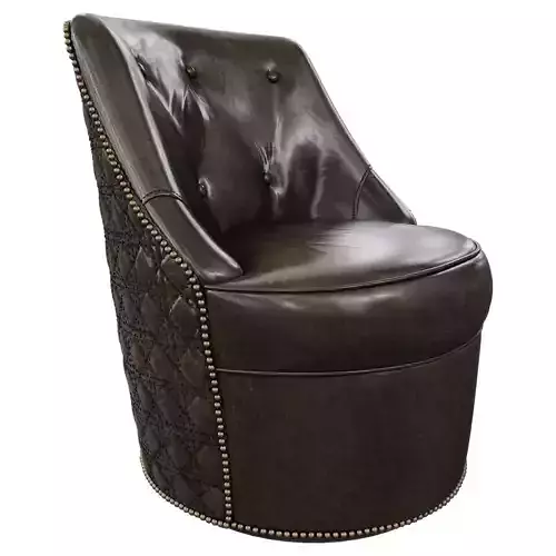 Hooker furniture Segura Leather Swivel Accent Chair 3D model
