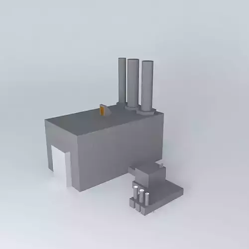 factory with two chimneys