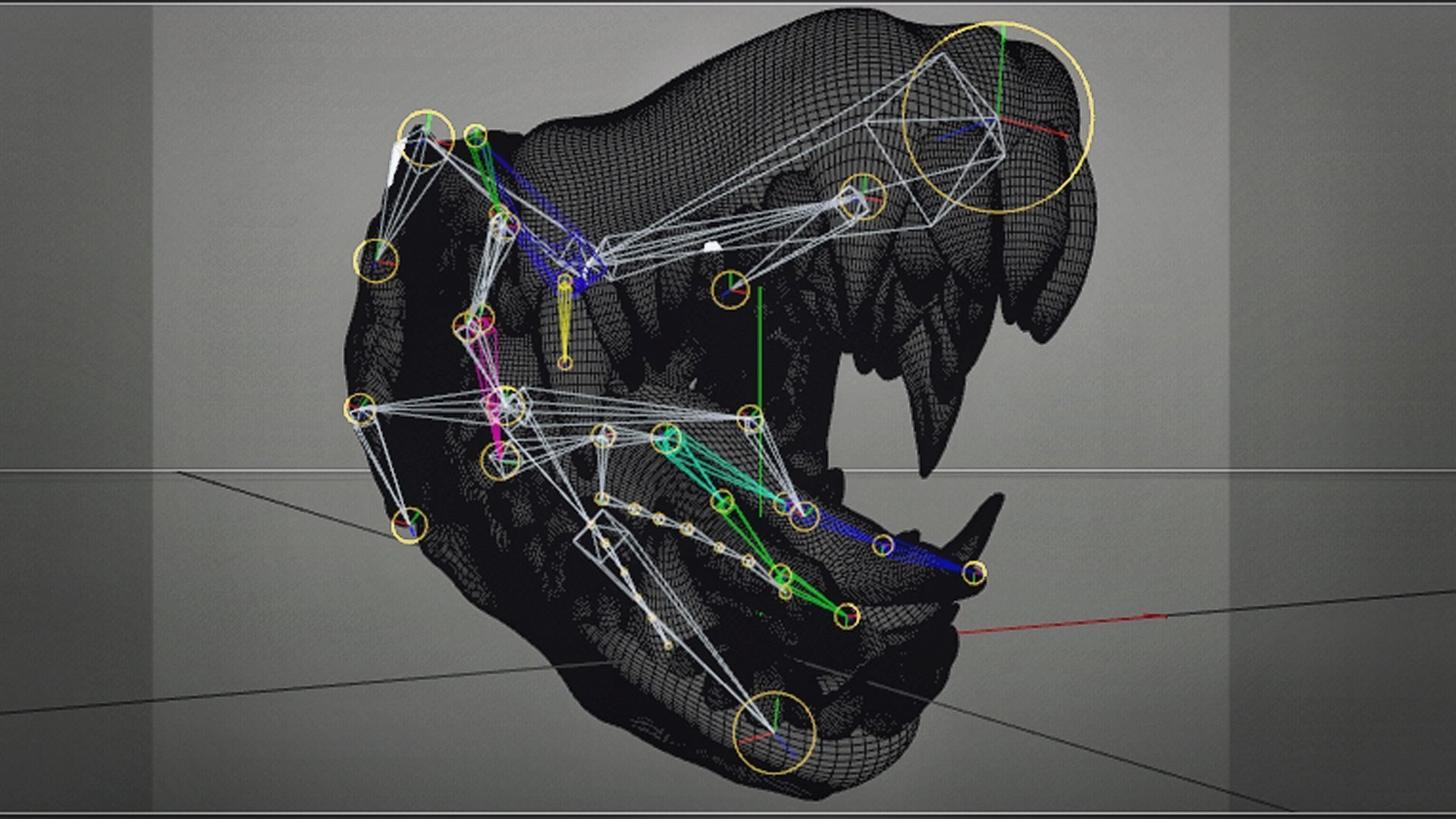 Dragon Teeth-Mouth Low-poly 3D model_14