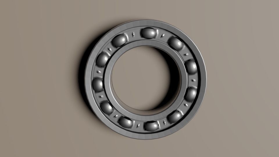 Ball bearing 3D model_3
