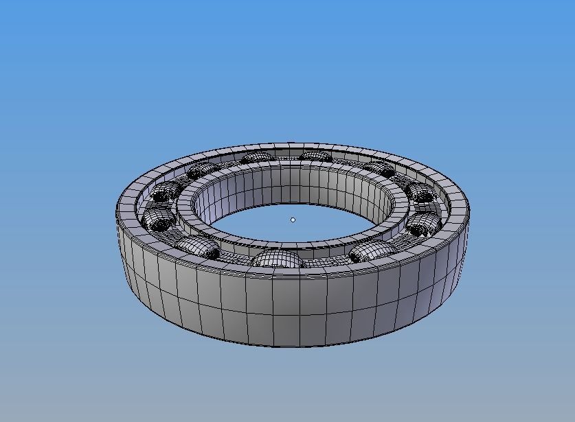 Ball bearing 3D model_7