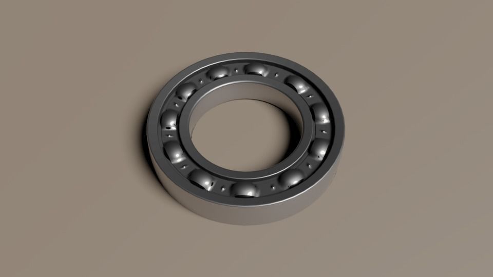 Ball bearing 3D model_5