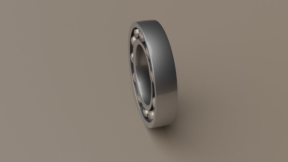 Ball bearing 3D model_4