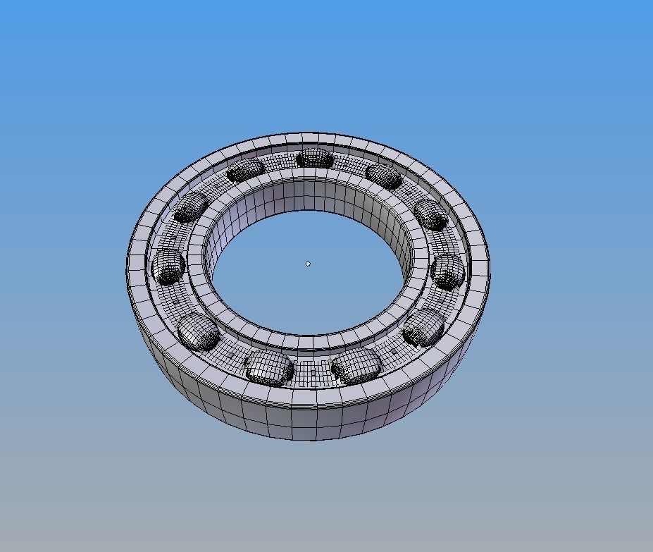 Ball bearing 3D model_6