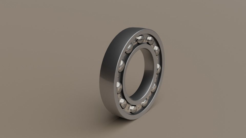 Ball bearing 3D model_1