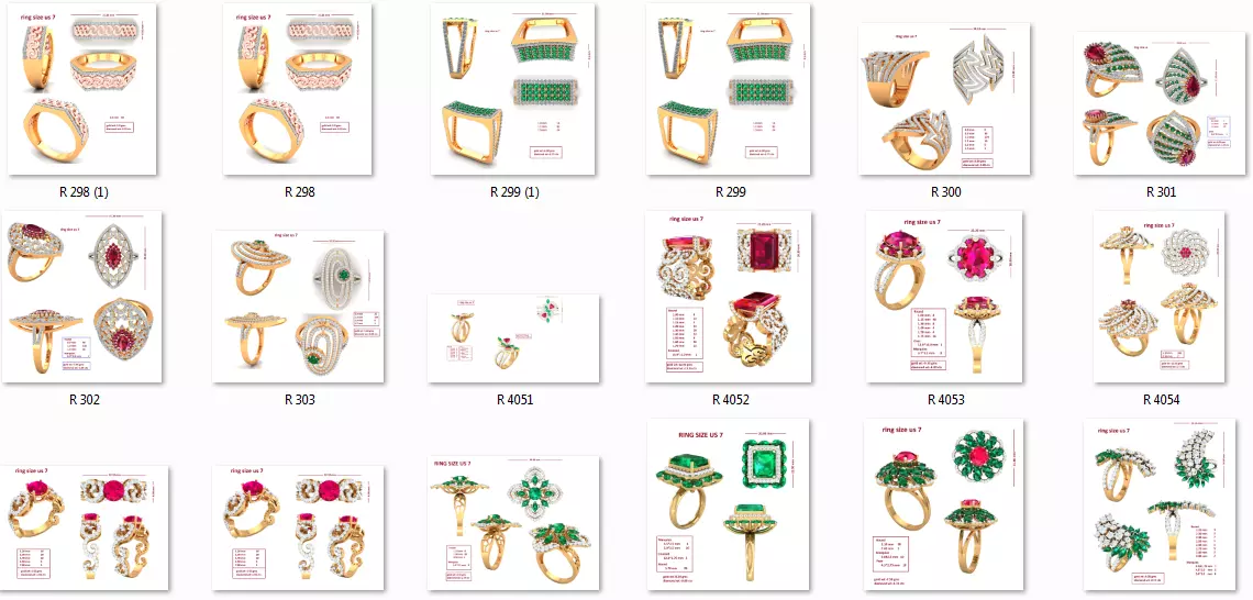 145 Women ring 3dm stl render detail 3D print model 3D Model Collection_0