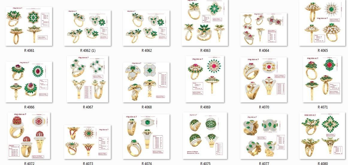 145 Women ring 3dm stl render detail 3D print model 3D Model Collection_13