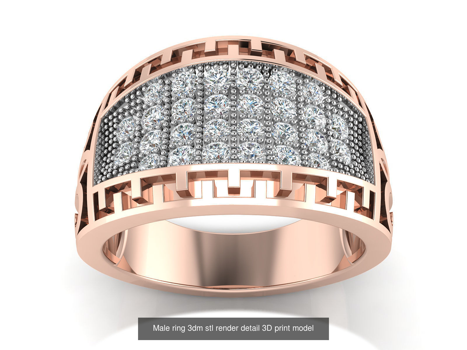 145 Women ring 3dm stl render detail 3D print model 3D Model Collection_44