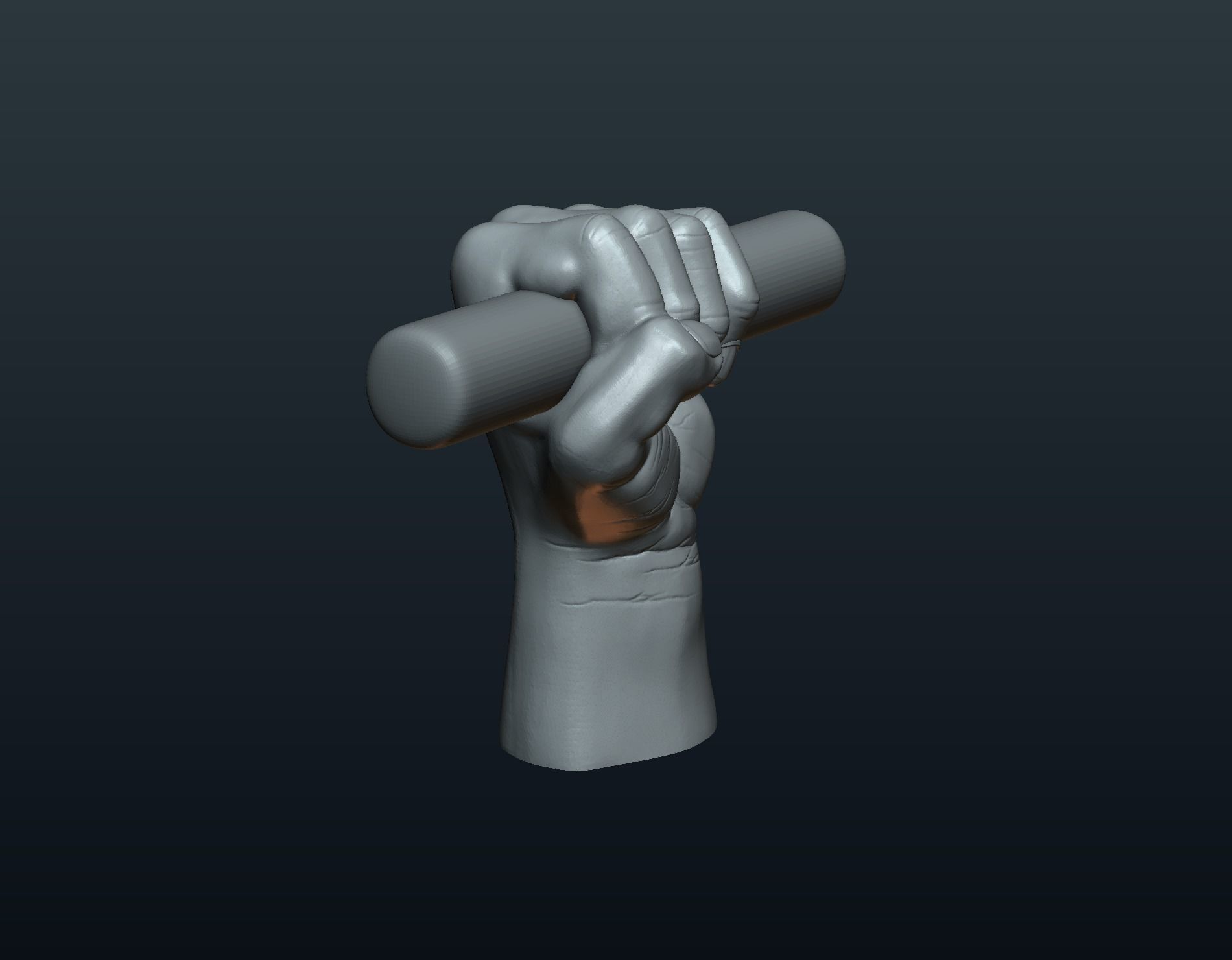Fist Hand 3D print model_12