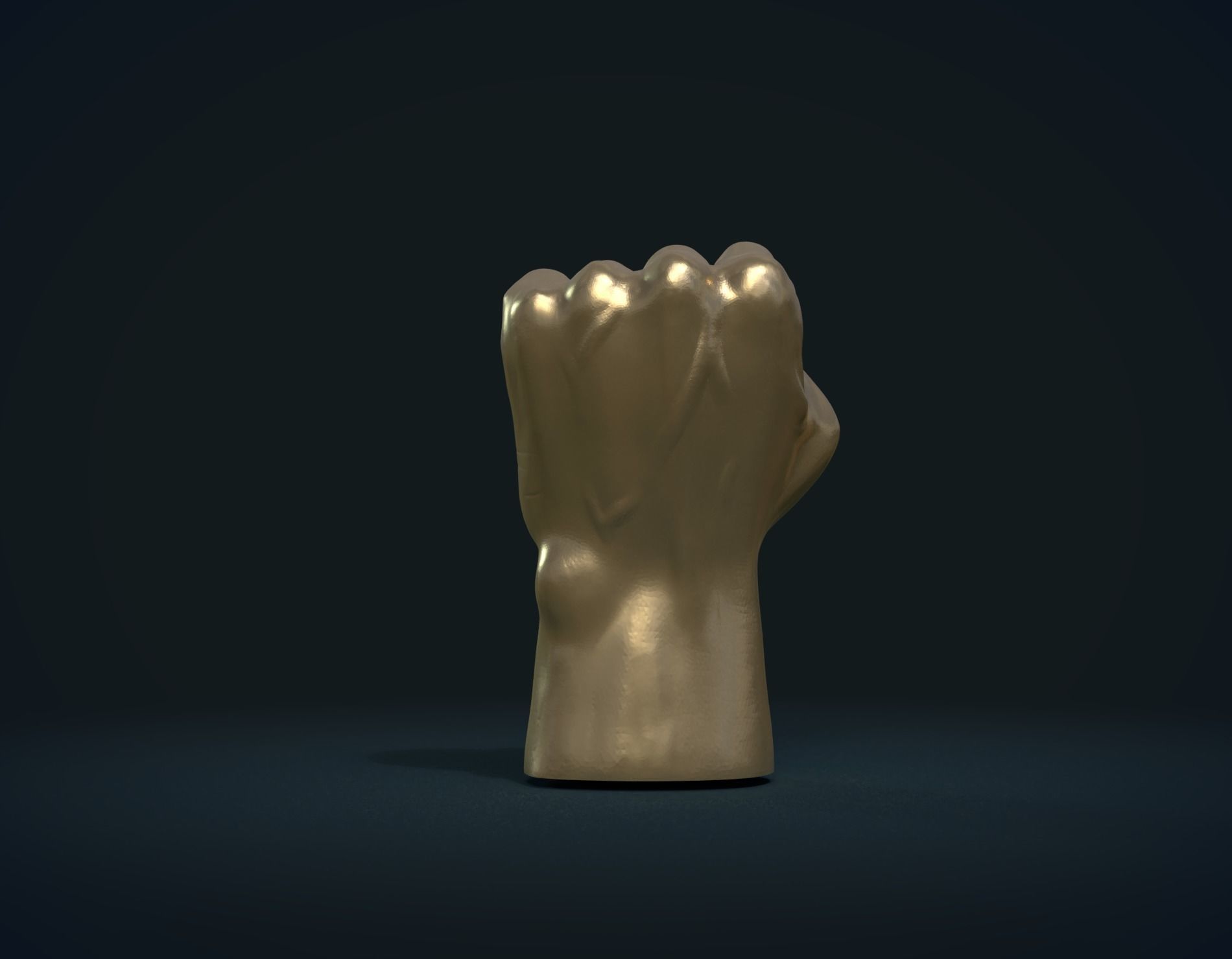 Fist Hand 3D print model_4