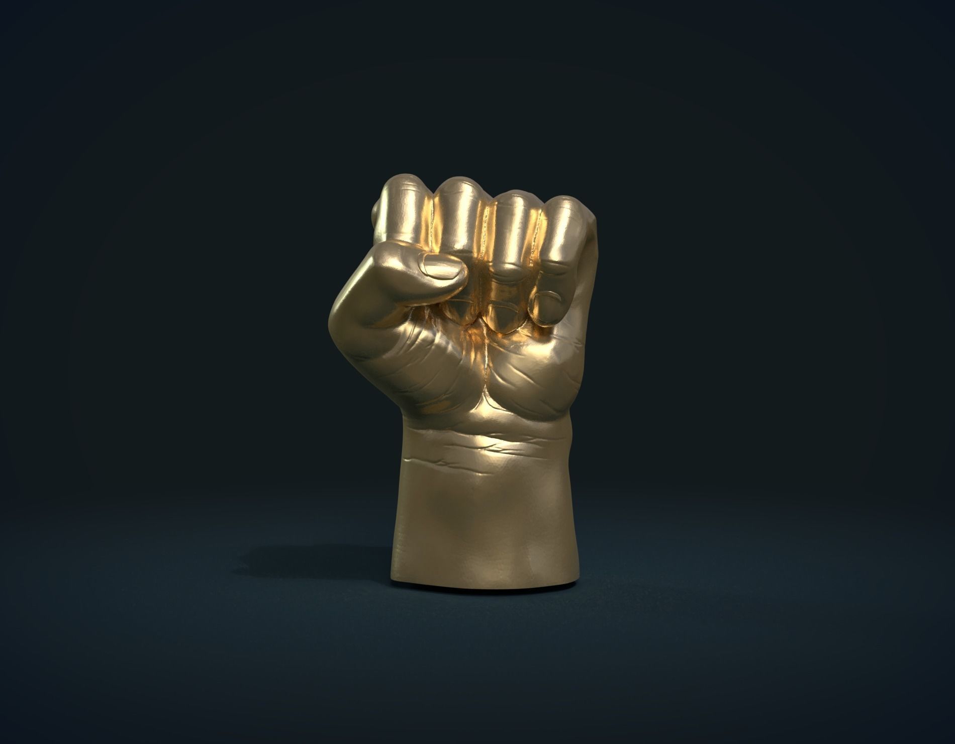 Fist Hand 3D print model_2