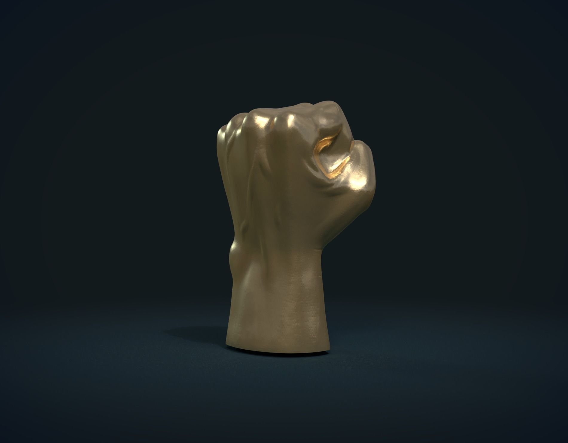 Fist Hand 3D print model_6