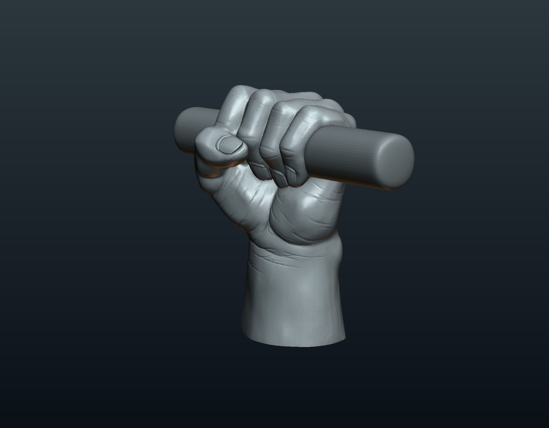 Fist Hand 3D print model_13