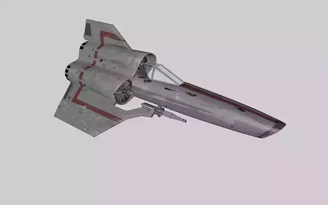 Viper MK IV fighter Star Wars 3D model
