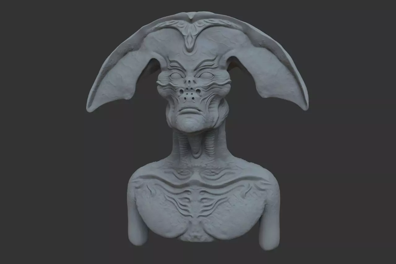NLO bust 3D model