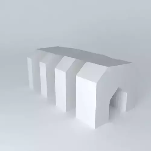 arc bench Free 3D model