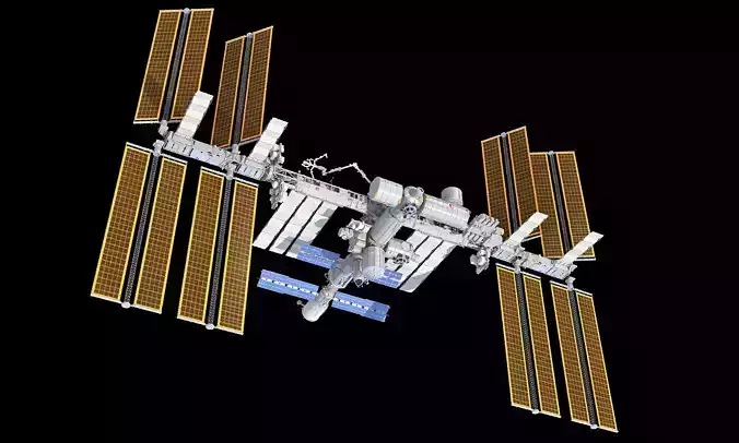 ISS International Space Station 3D model