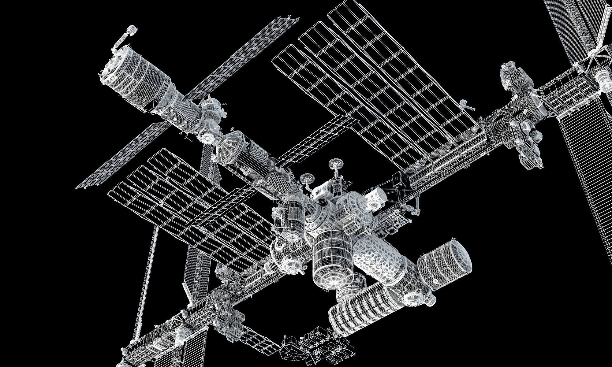 ISS International Space Station 3D model_37