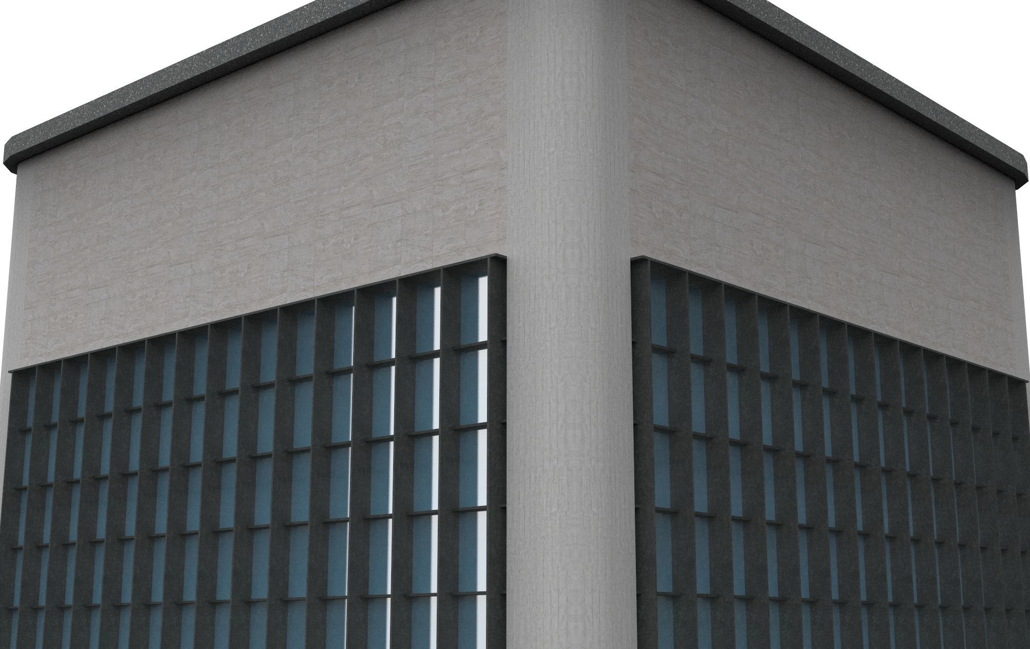 Skyscrapers Pack 7 modern commercial buildings 3D model_11