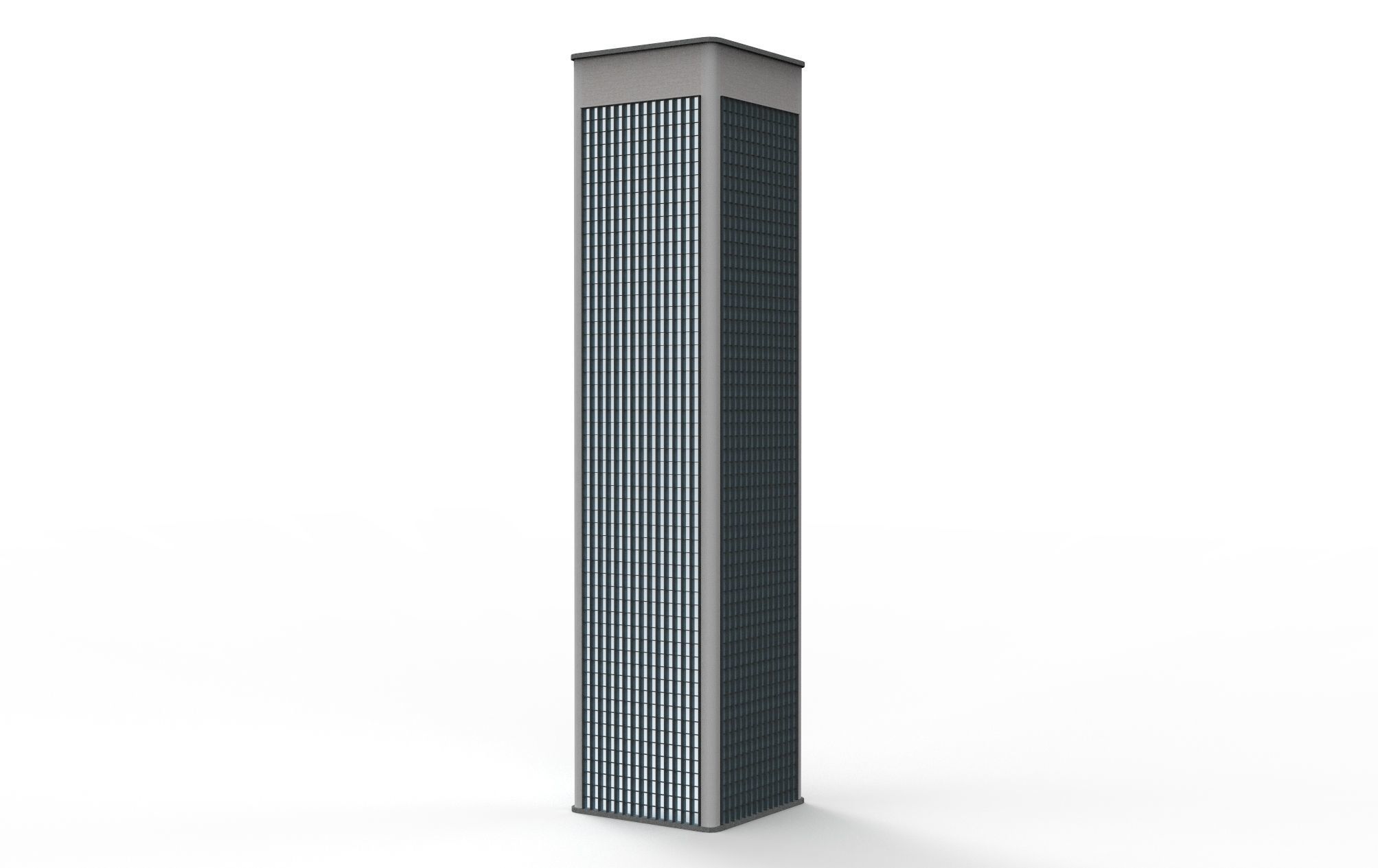 Skyscrapers Pack 7 modern commercial buildings 3D model_10