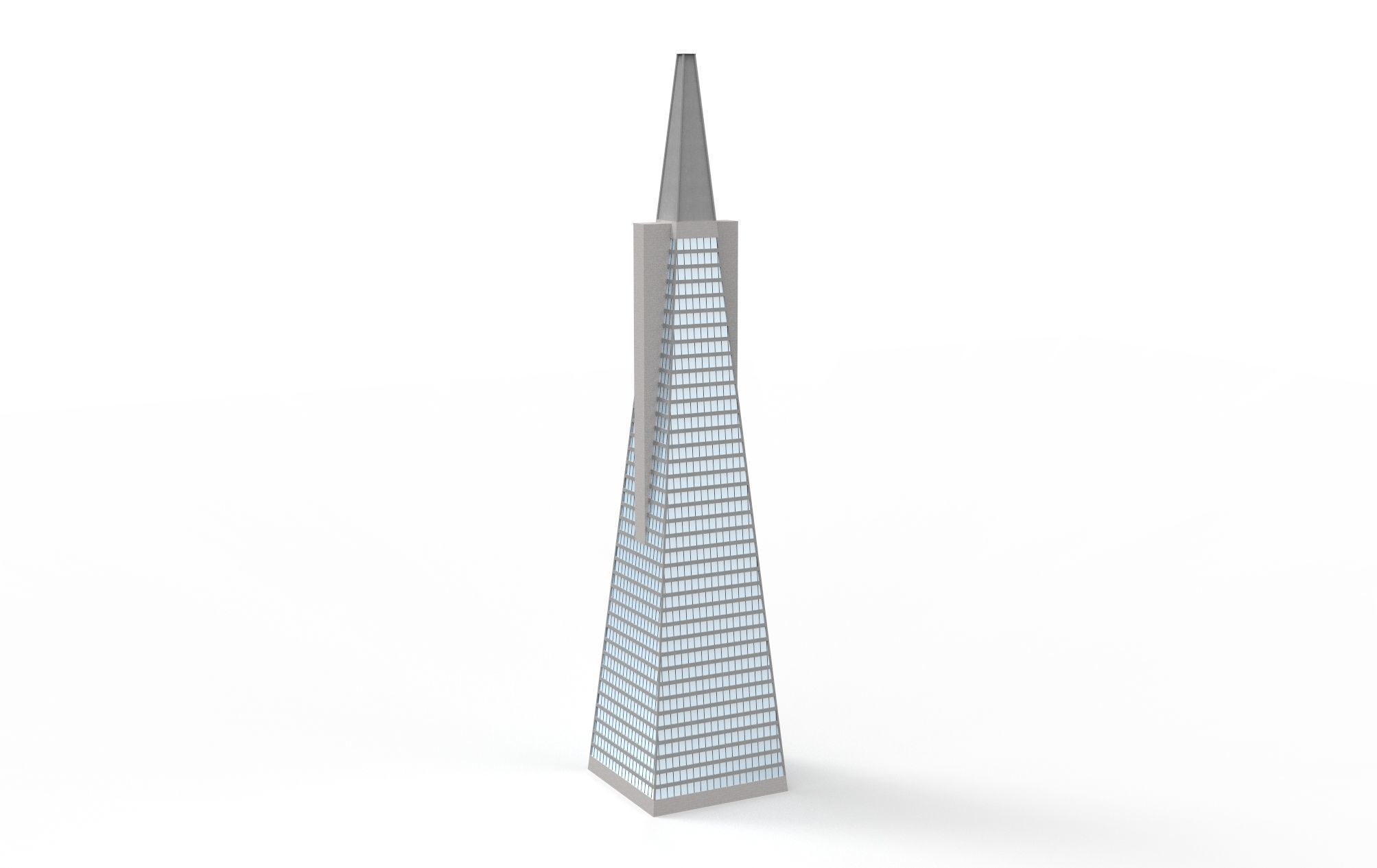 Skyscrapers Pack 7 modern commercial buildings 3D model_13
