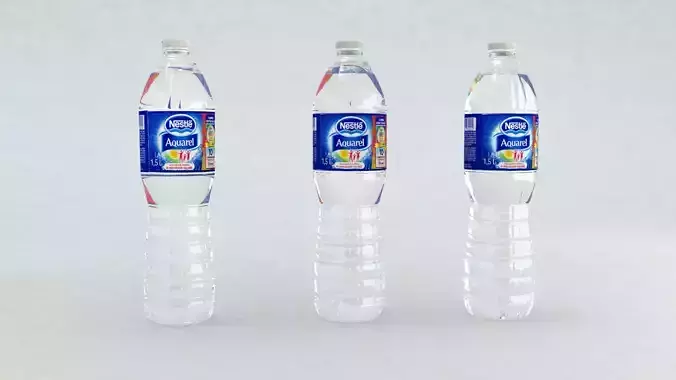 water plastic bottle aquarel