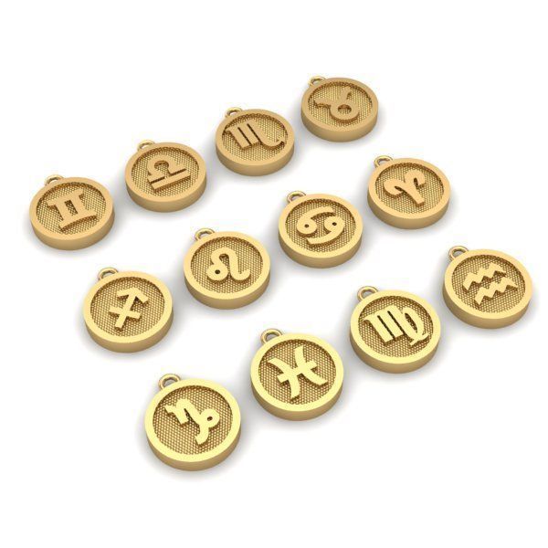 PENDANT ZODIAC 3D print model_5