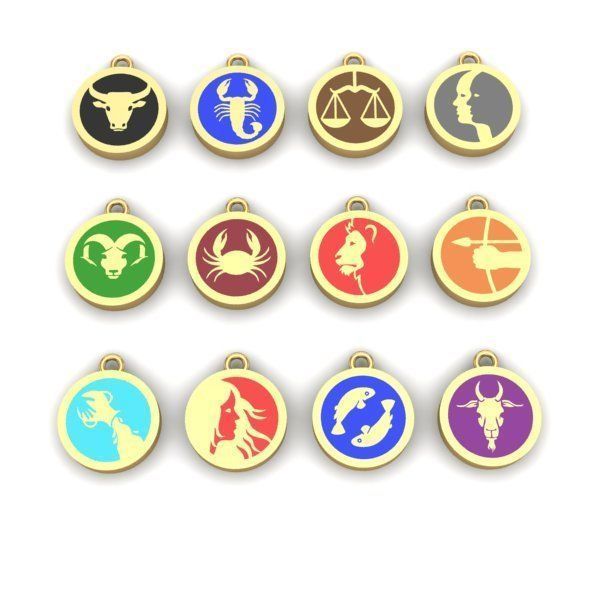 PENDANT ZODIAC 3D print model_1