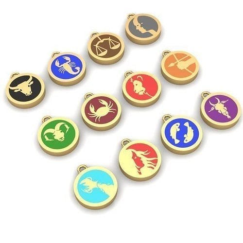 PENDANT ZODIAC 3D print model