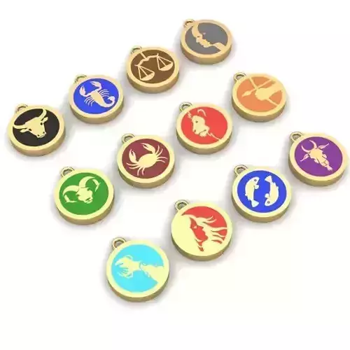 PENDANT ZODIAC 3D print model