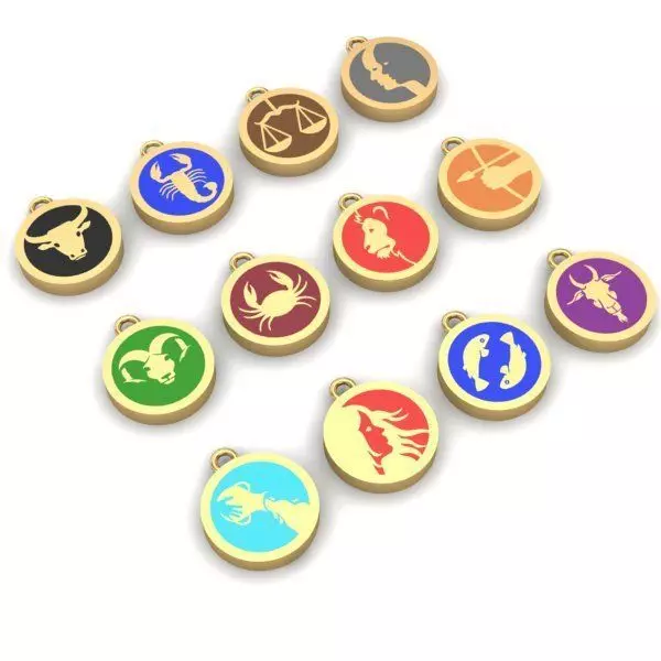 PENDANT ZODIAC 3D print model_0