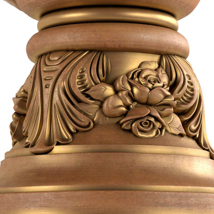 Classic vase for decoration of the facade and interior 3D model_1