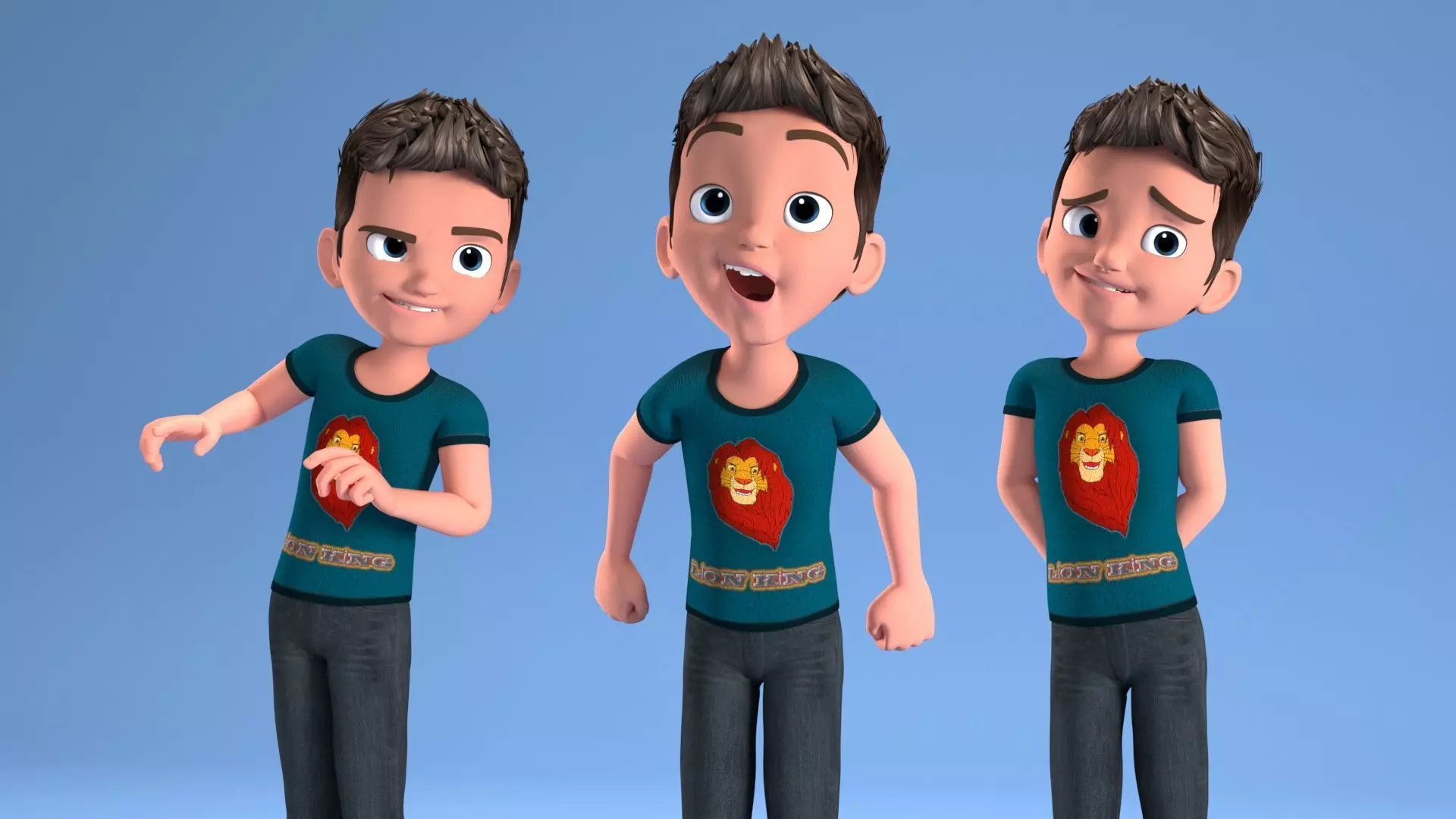 CARTOON CHILD - BOY RIGGED 3D model