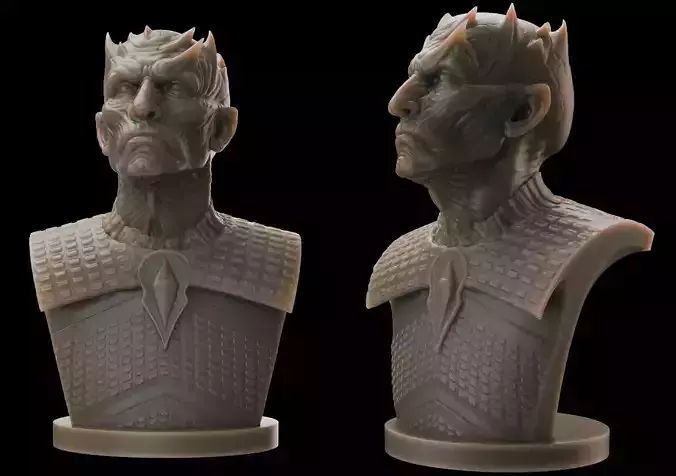 Night King Bust v2- Game of Thrones 3D print model