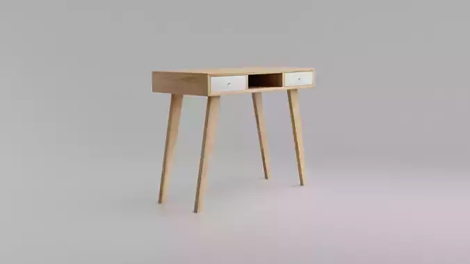 Scandinavian desk with drawers