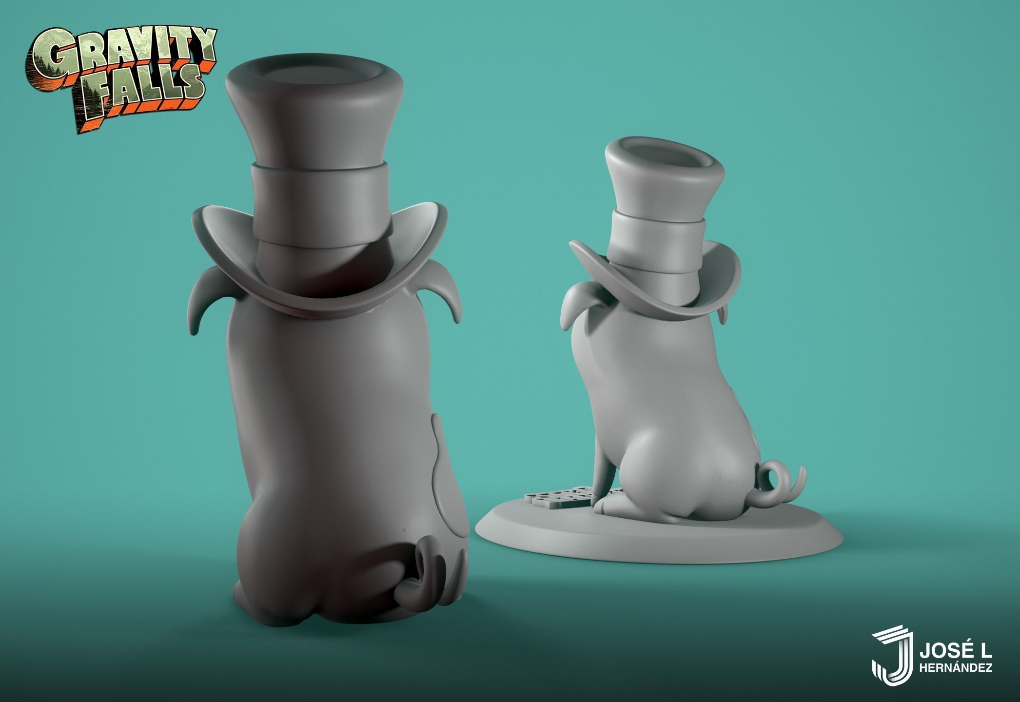 Gravity Falls - Pato pig so cute 3D print model_3