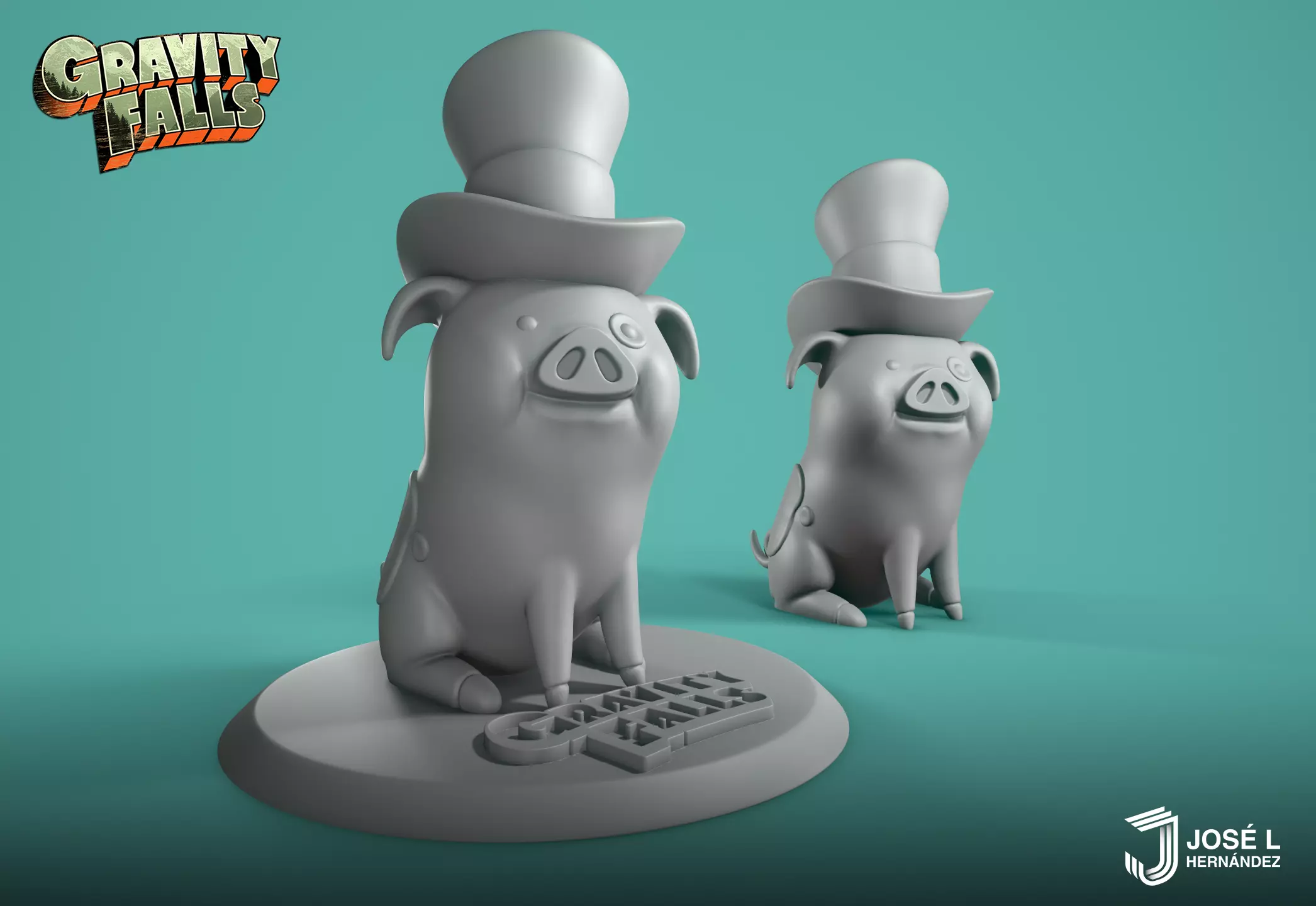 Gravity Falls - Pato pig so cute 3D print model_0