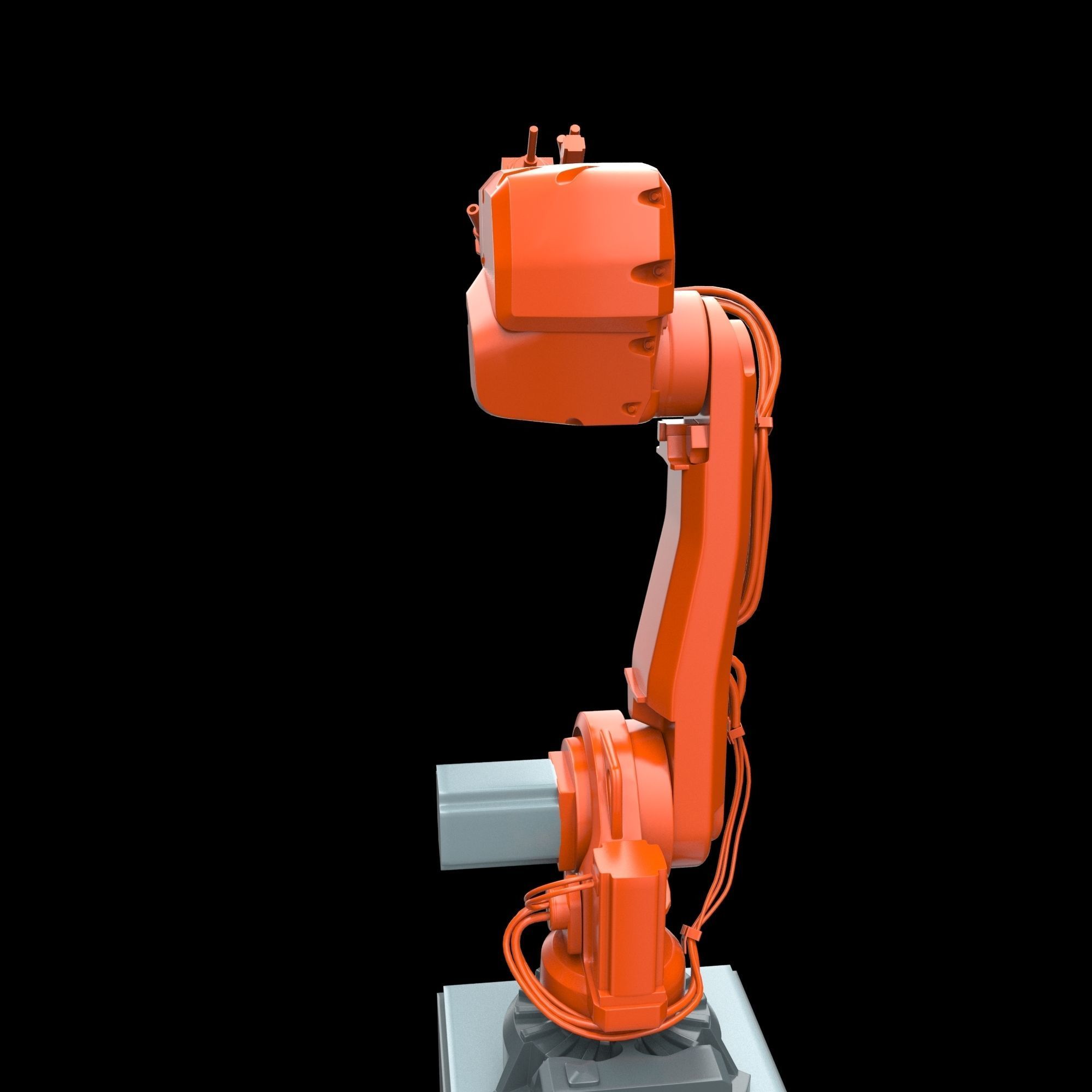 Robot arm manipulator SHOT PEENING for components 3D model_31