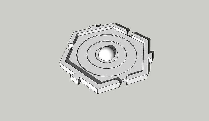 Space Campaign Hexagons 3D print model
