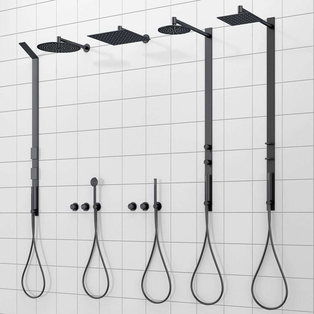 Shower systems and faucets CEA DESIGN set 40 3D model_2