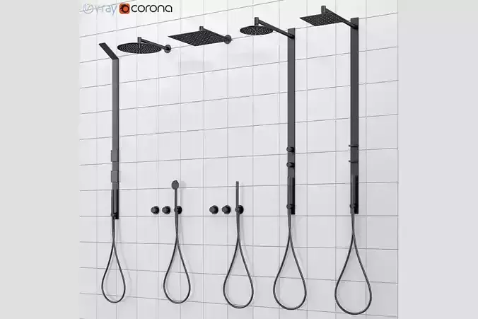 Shower systems and faucets CEA DESIGN set 40