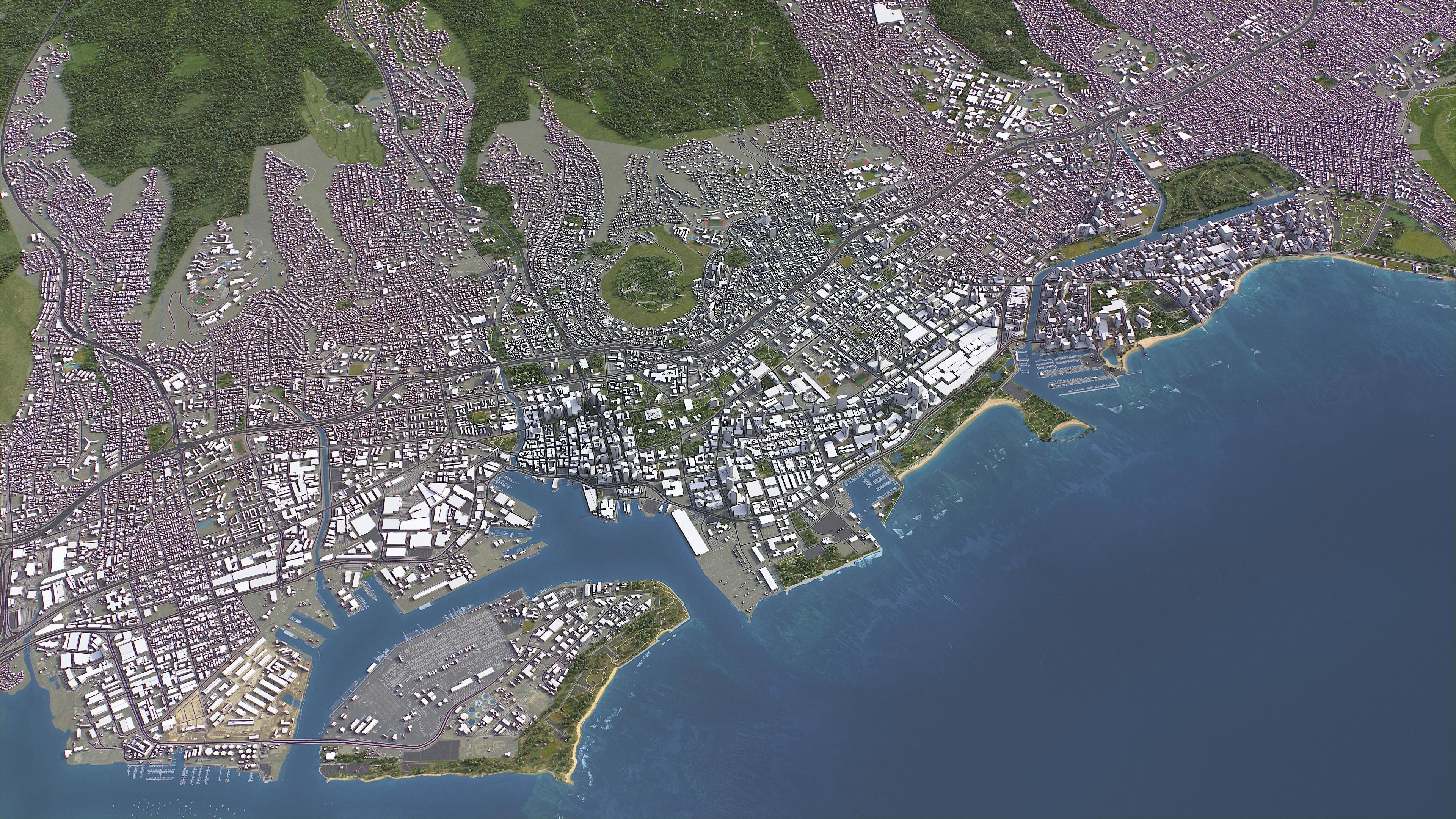 Honolulu Low-poly 3D model_12