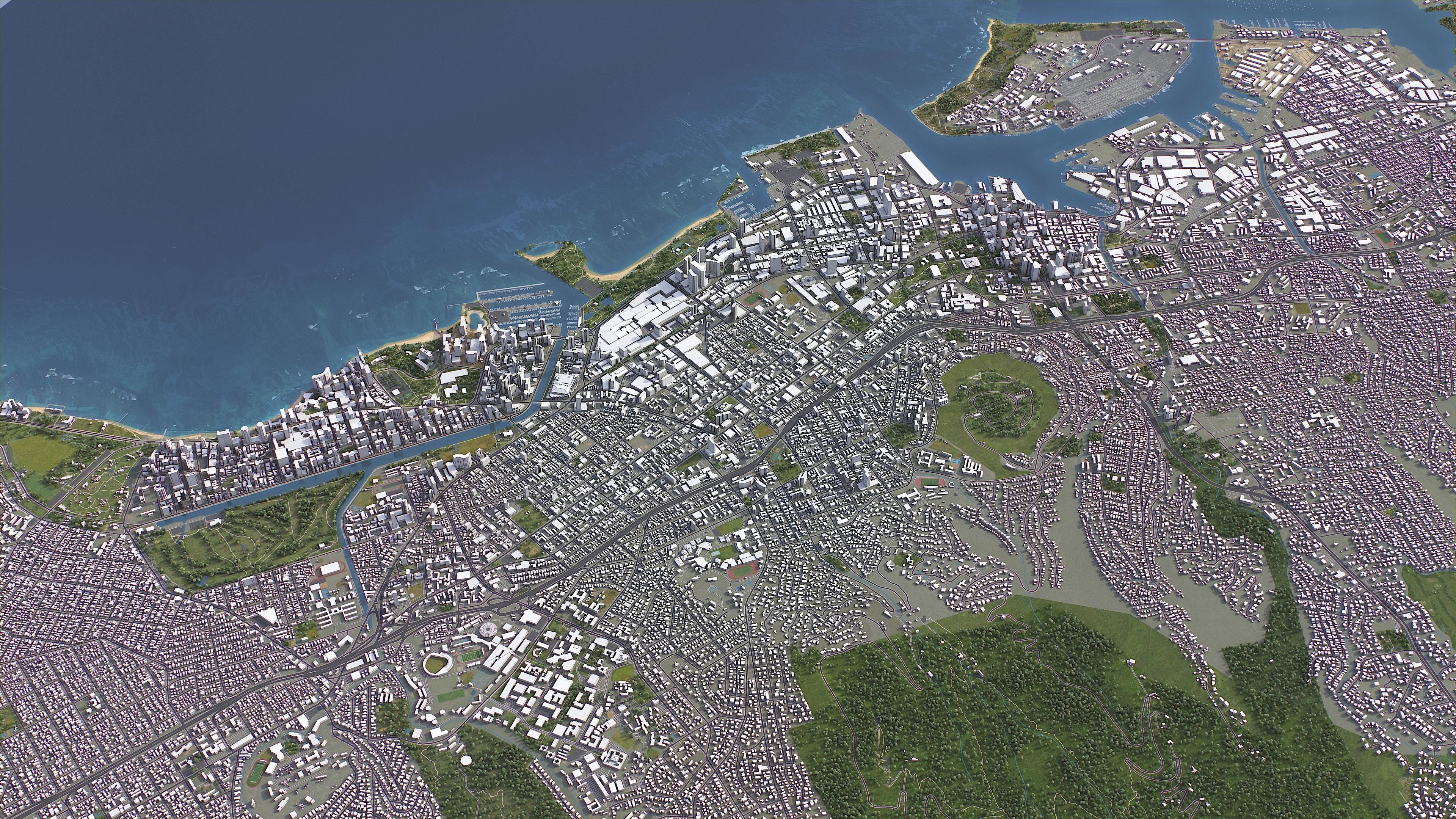 Honolulu Low-poly 3D model_15