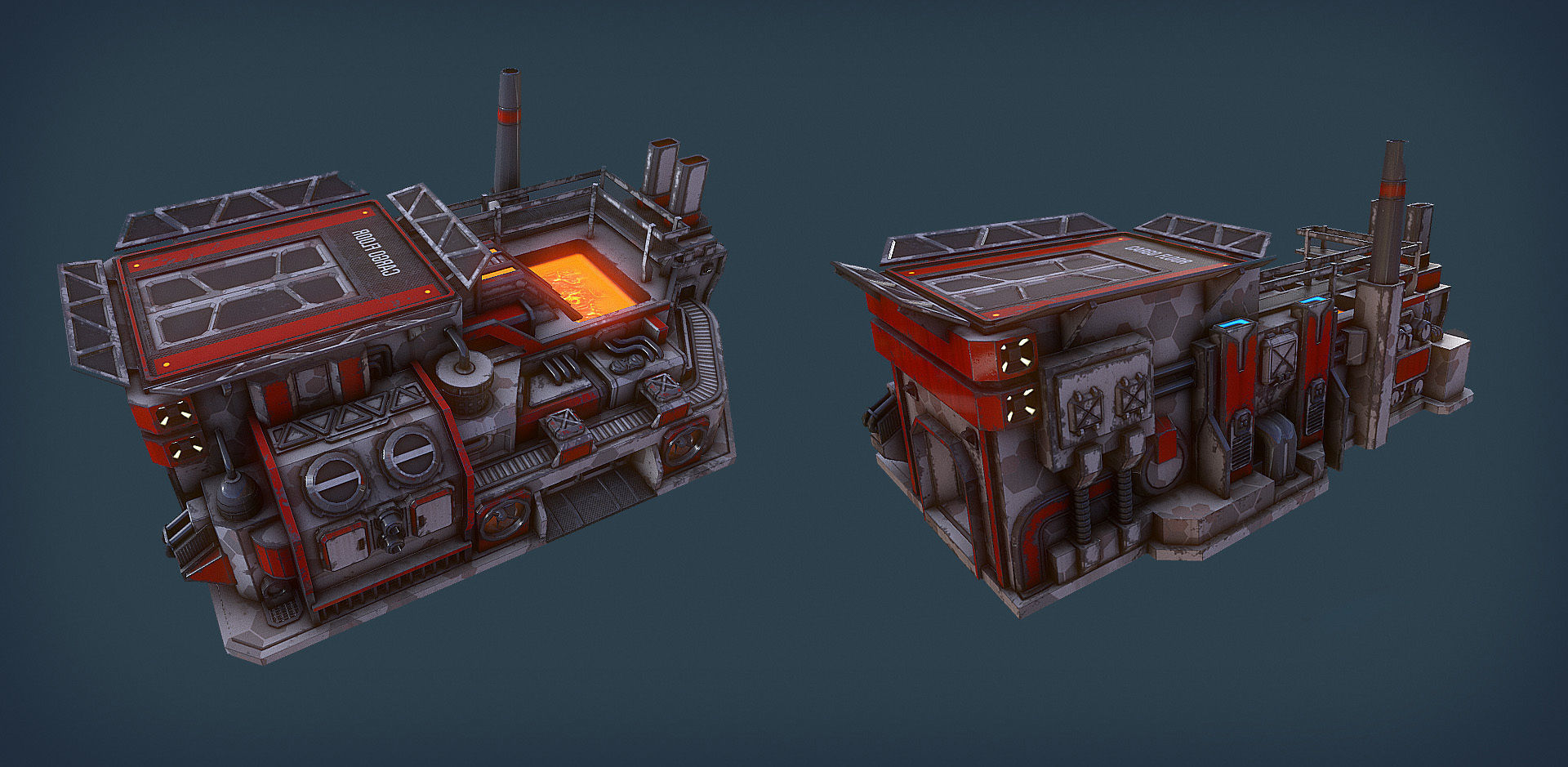 RTS Sci-Fi game assets v3 Low-poly 3D model_18