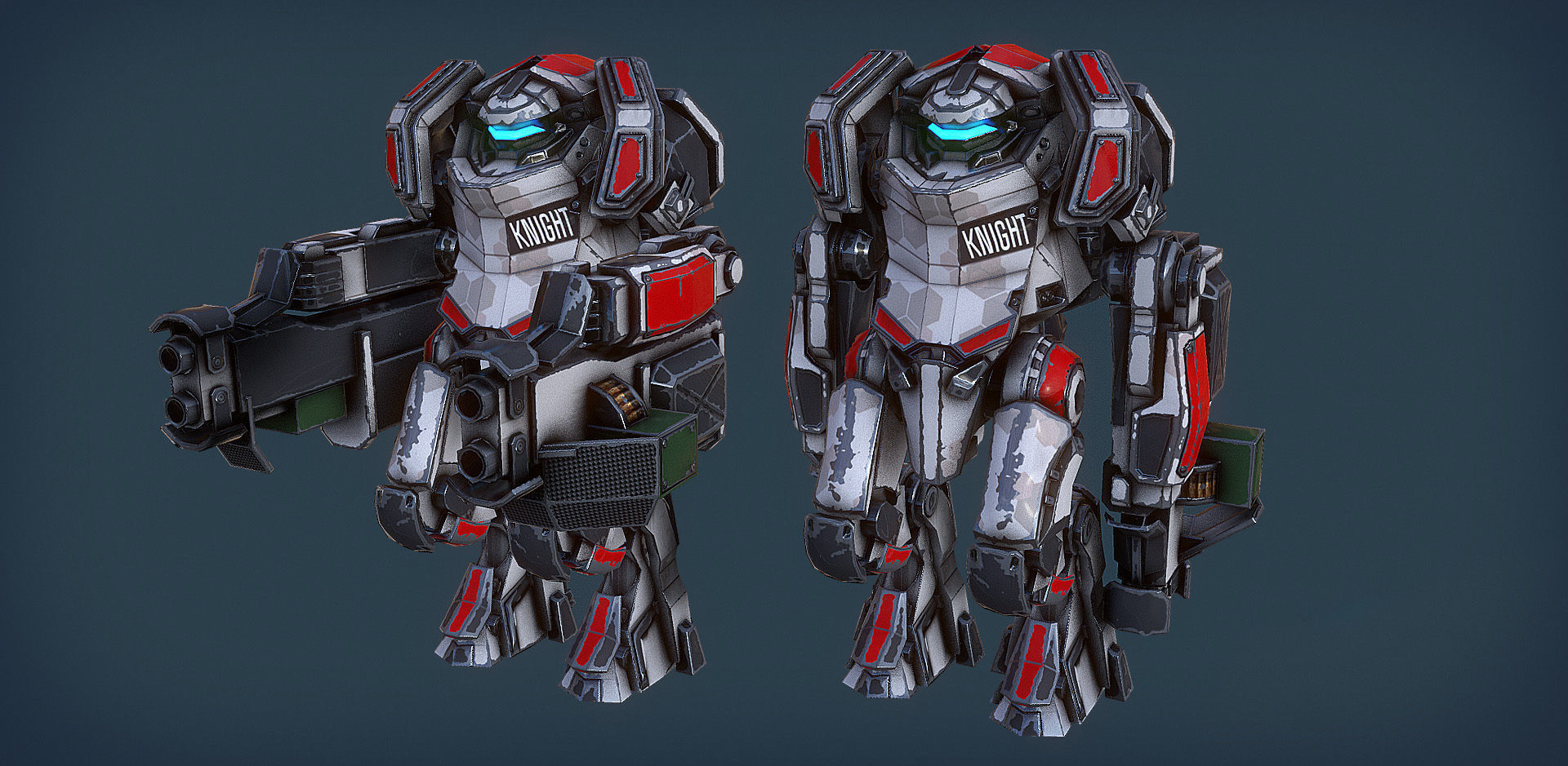 RTS Sci-Fi game assets v3 Low-poly 3D model_23