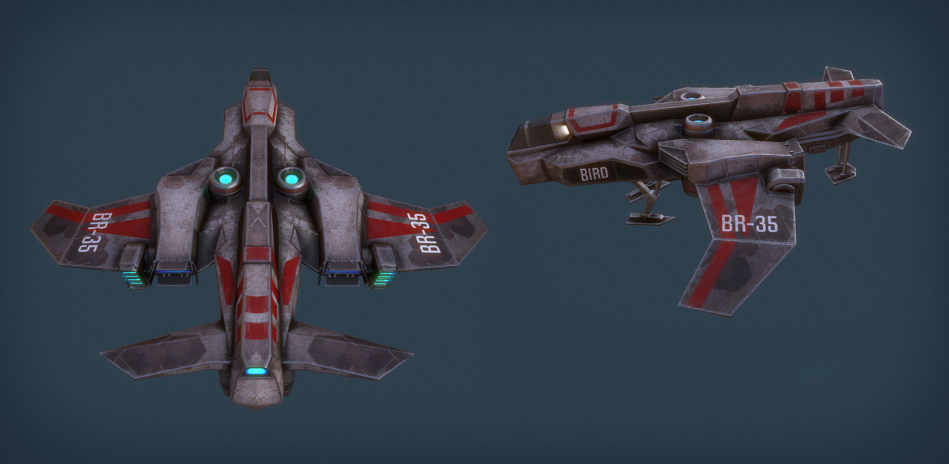 RTS Sci-Fi game assets v3 Low-poly 3D model_20