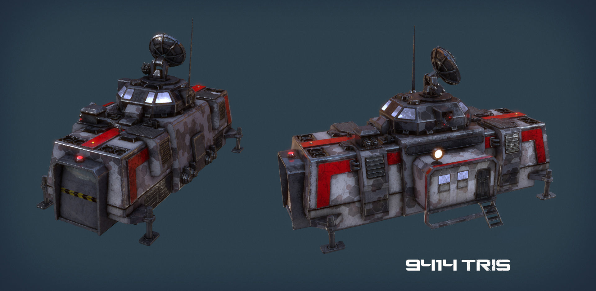 RTS Sci-Fi game assets v3 Low-poly 3D model_19