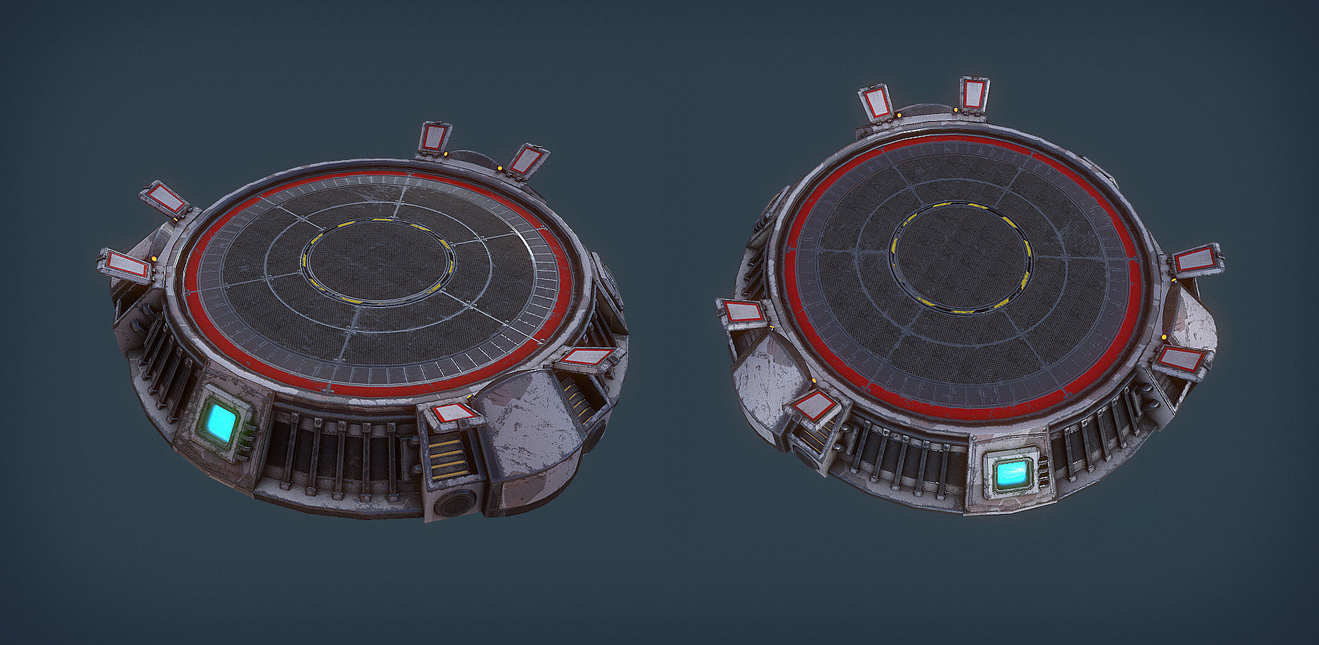 RTS Sci-Fi game assets v3 Low-poly 3D model_21